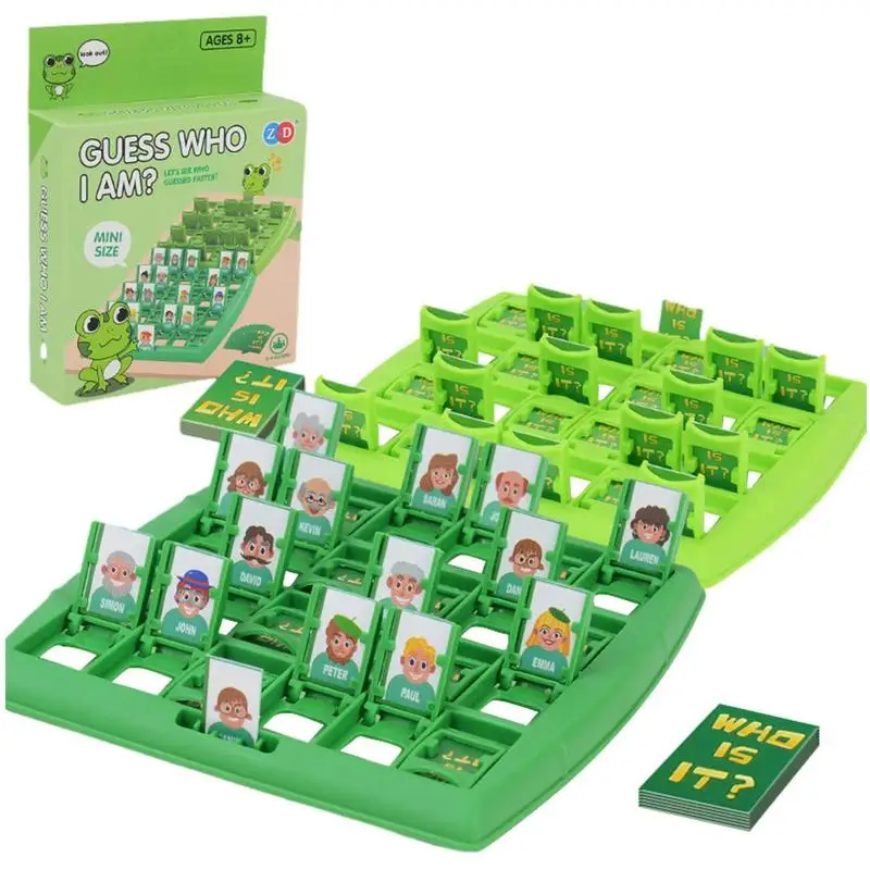 Devinez qui je suis famille jeu de devinettes de mémoire pour enfants, Montessori drôle, cadeau de jouet anti-stress, plateau classique, jeu de fête coule