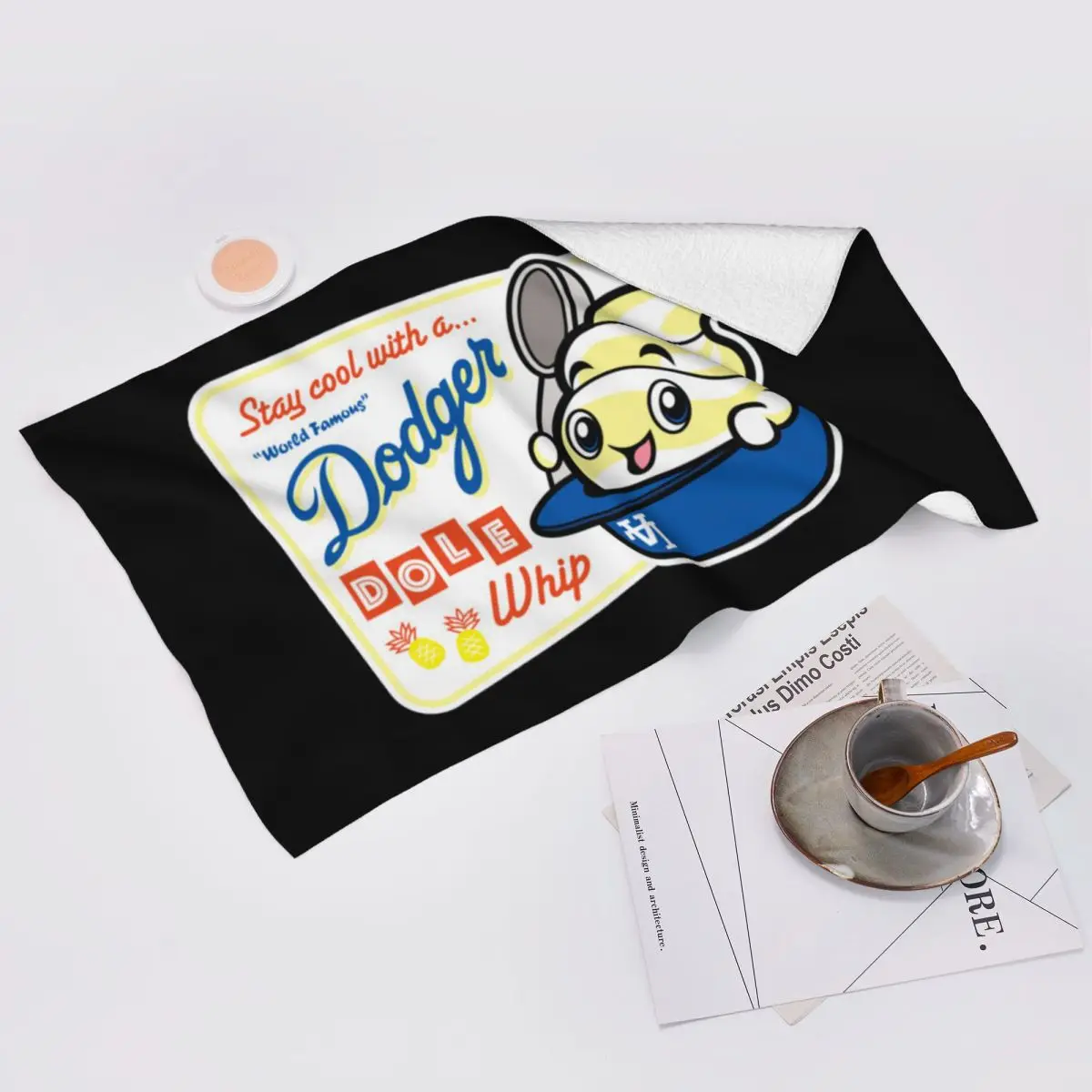 Toalla facial suave personalizada de fama mundial Dodger Dole Whip, toallas absorbentes de algodón para baño de piscina de secado rápido
