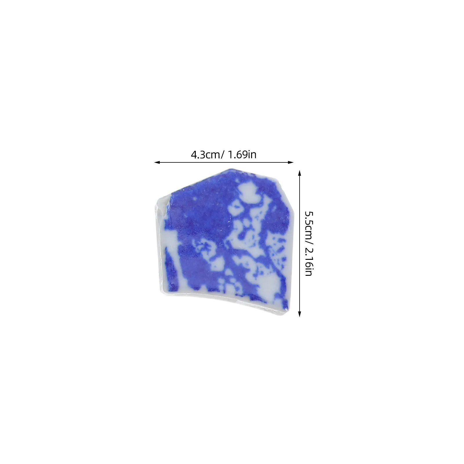 1 حزمة الأزرق الأبيض بلاط البورسلين رقائق غير النظامية قطع الفسيفساء السيراميك Diy بها بنفسك ديكور المنزل جدار باكسبلاش المطبخ الحمام #6