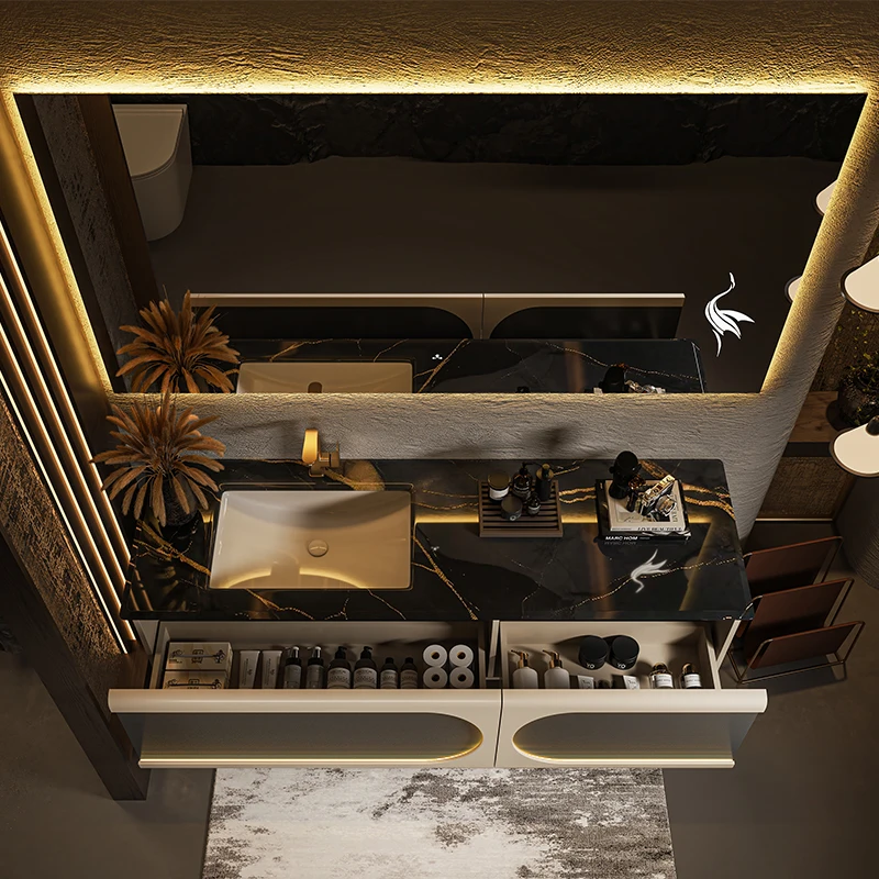 Led Lange Alte Badezimmer Schrank Spiegel Vintage Set Luxus Schwimmende Badezimmer Schrank Lagerung Eitelkeit Mobile Da Bagno Möbel