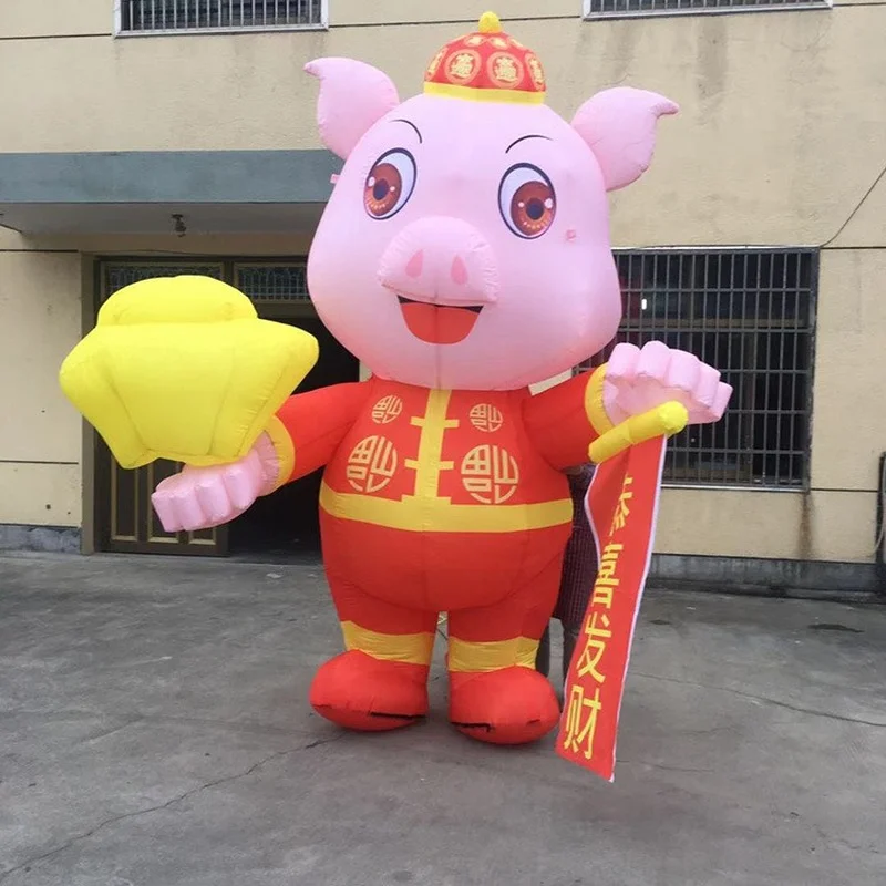 Cute Pig Inflatable Advertising Puppet  Inflatable Themodel Opening Event Large-scale Event Acting and Performance Clothing