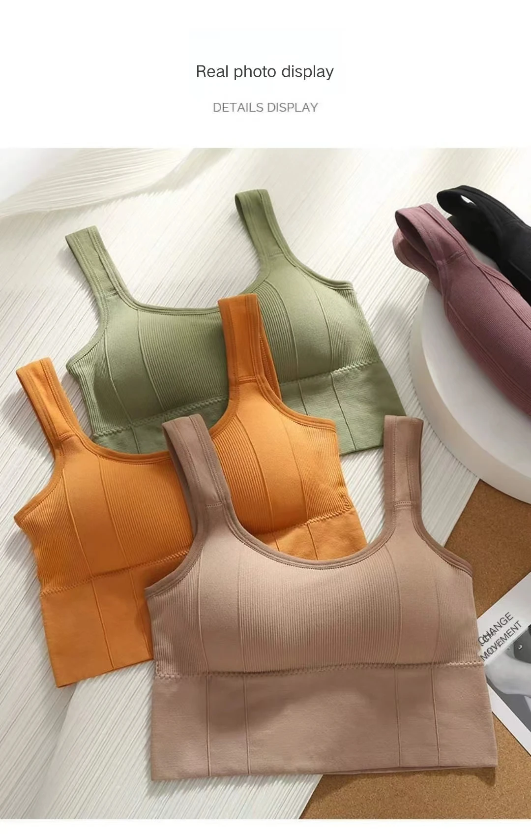 

2025 New Women Sports Bra Sexy Criss Cross Straps Back High Support Impact Yoga Underwear Running Fitness Gym Padded Bralette