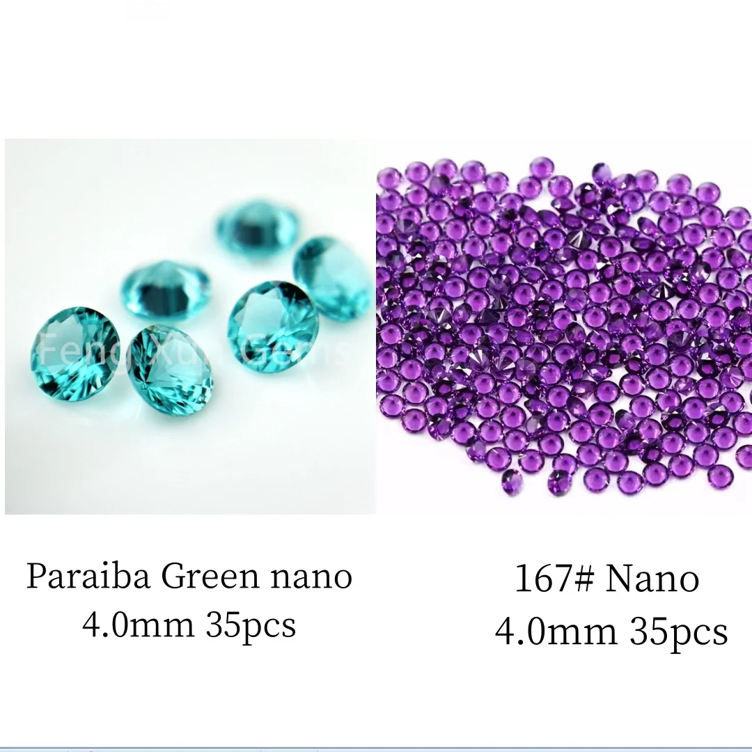 

Нано-оплата за Параиба круглой формы Green и 167 # цвет