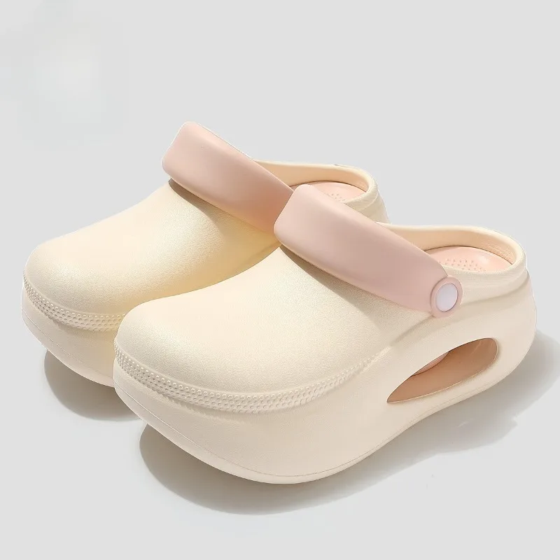MEOD Summer Slippers for Men Driving Dual-Purpose Operating Room Baotou Clogs Soft Sole Outer Wear Home Casual Coconut Sandals