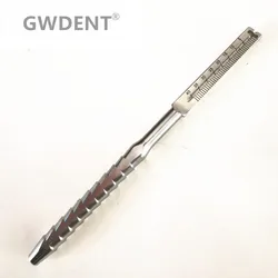 Dental Mouth Mirror Handle with Endo Ruler Oral Care Teeth Clean Examination Hygiene Glass Mirror Front Surface Stainless Steel