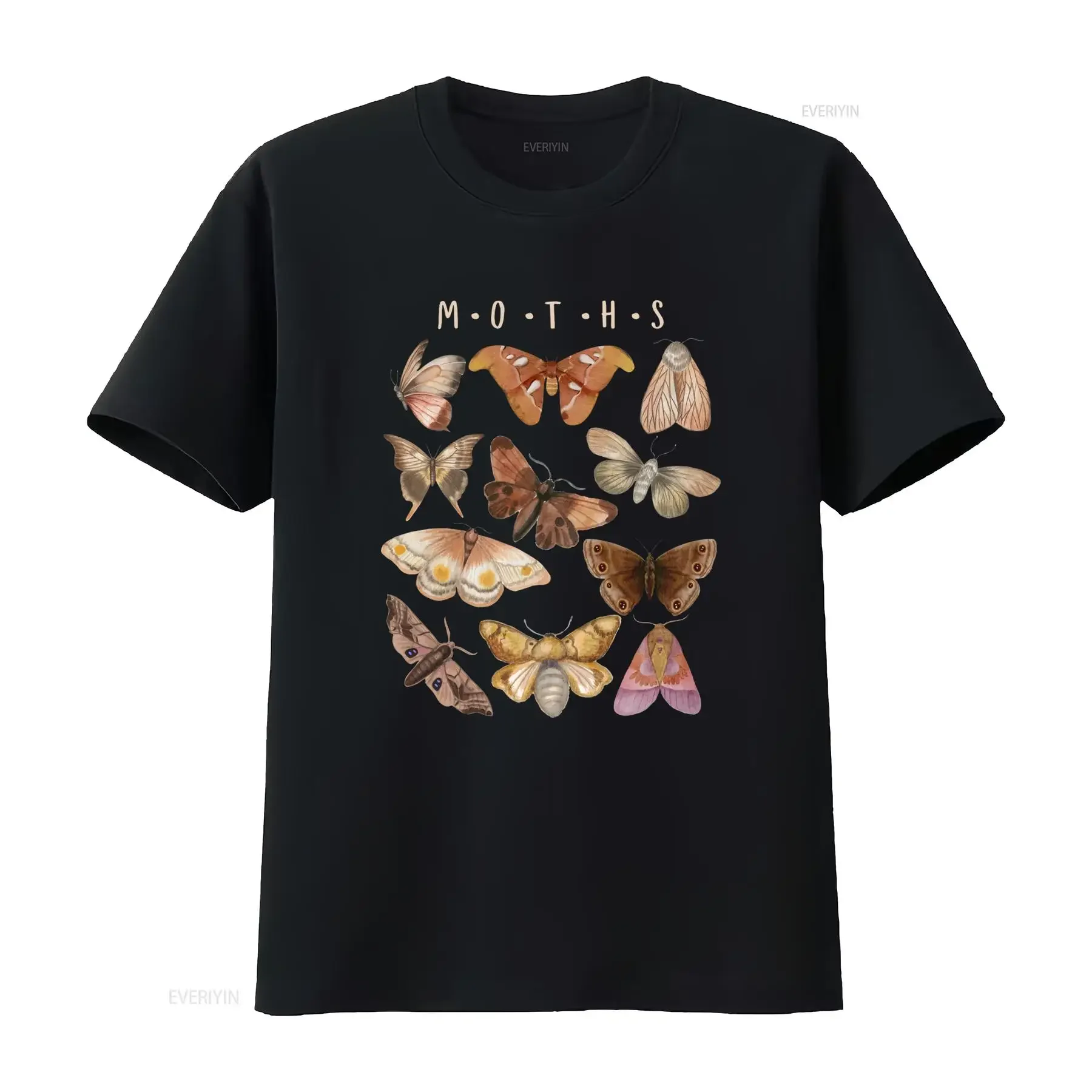 Theforestfae Moth T Shirt Lunar Luna Emperor Rosy Maple Atlas Cottagecore Moths Print vintage Washed Stylish designer clothes