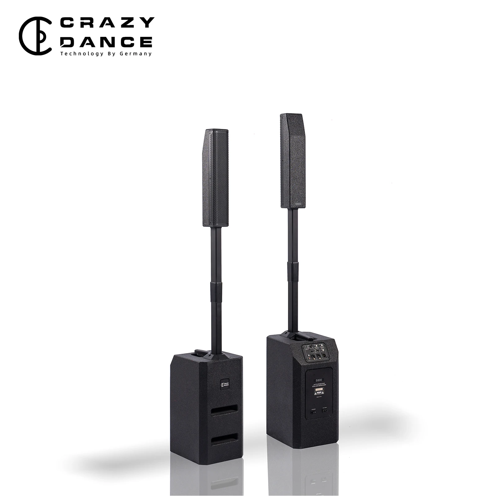 S800 Active Digital Signal Processor Power Amplifier Column Speaker System Metal Cabinet Portable Waterproof 4 Ohm Hi-Res Audio