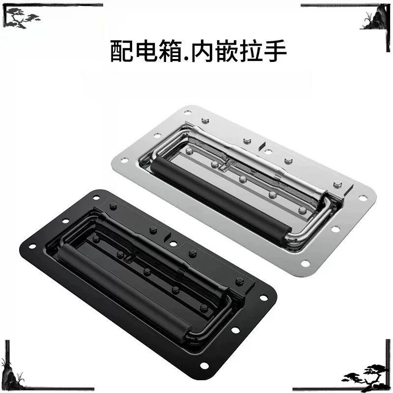 Weiyi Zinc Alloy Recessed Embedded Pull Handle For Distribution Box Aviation Industrial Equipment Test Instrument