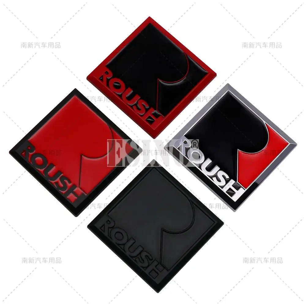 3D Roush Performance Car Trunk Metal Alloy Adhesive Badge Emblem Body Tailgate Accessories For Mustang Shelby GT 500