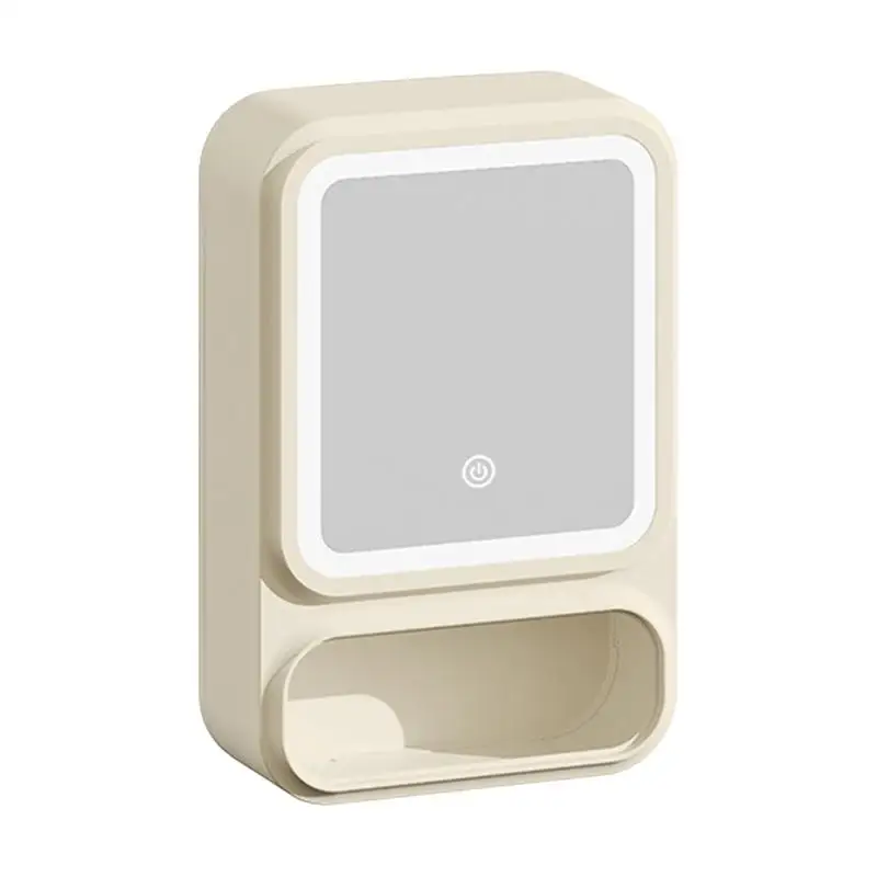 

Bathroom Mirror Cabinet Bathroom Wall Cabinet With Mirror Storage Organizer With LED Lights Magnetic Door Tissue Dispenser