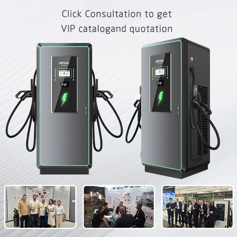 AFAX 60kW 90kW high quality car DC charger IP54 commercial OCPP1.6J Dc new fast charging station CCS CHAdeMO GBT