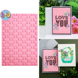 Woven 3D Embossing Folder for Card Making & Scrapbooking - Durable Plastic, Easy Embossing - Perfect for DIY Craft Projects