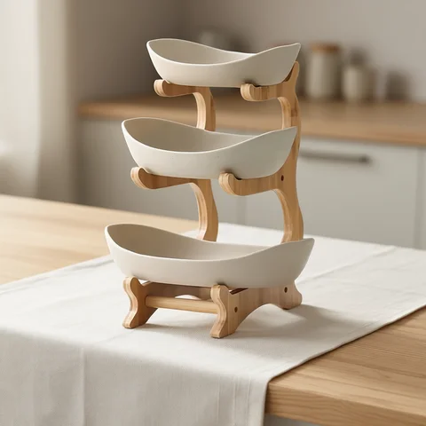 2/3 Layer Fruit Plate Home Living Room Plastic Snack Dish Creative Modern Dried Fruit Basket Candy Dish Cake Stand Salad Bowl