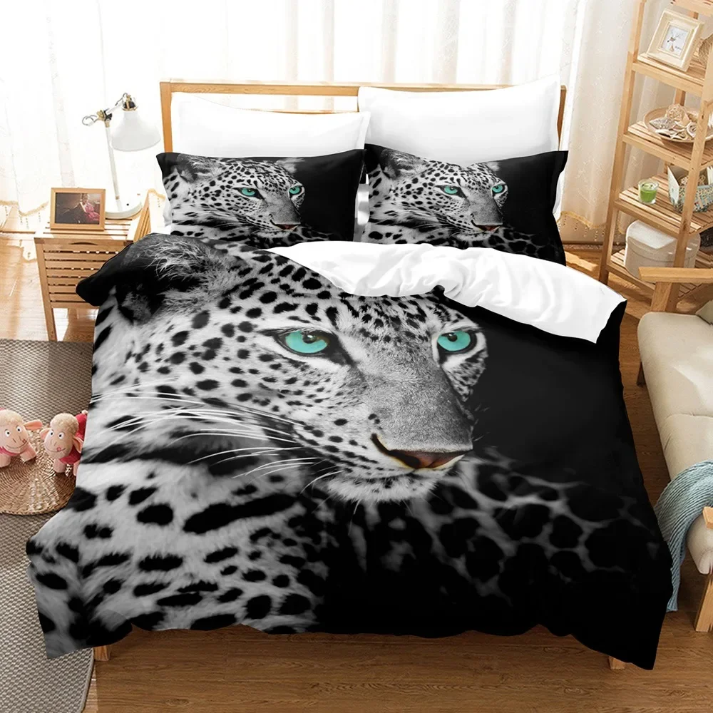 

Bedding Set For Animal Cheetah 228x228 Bed Duvet Cover With Pillow Cover Luxury Designer Home Textile Bedclothes Couette Golden