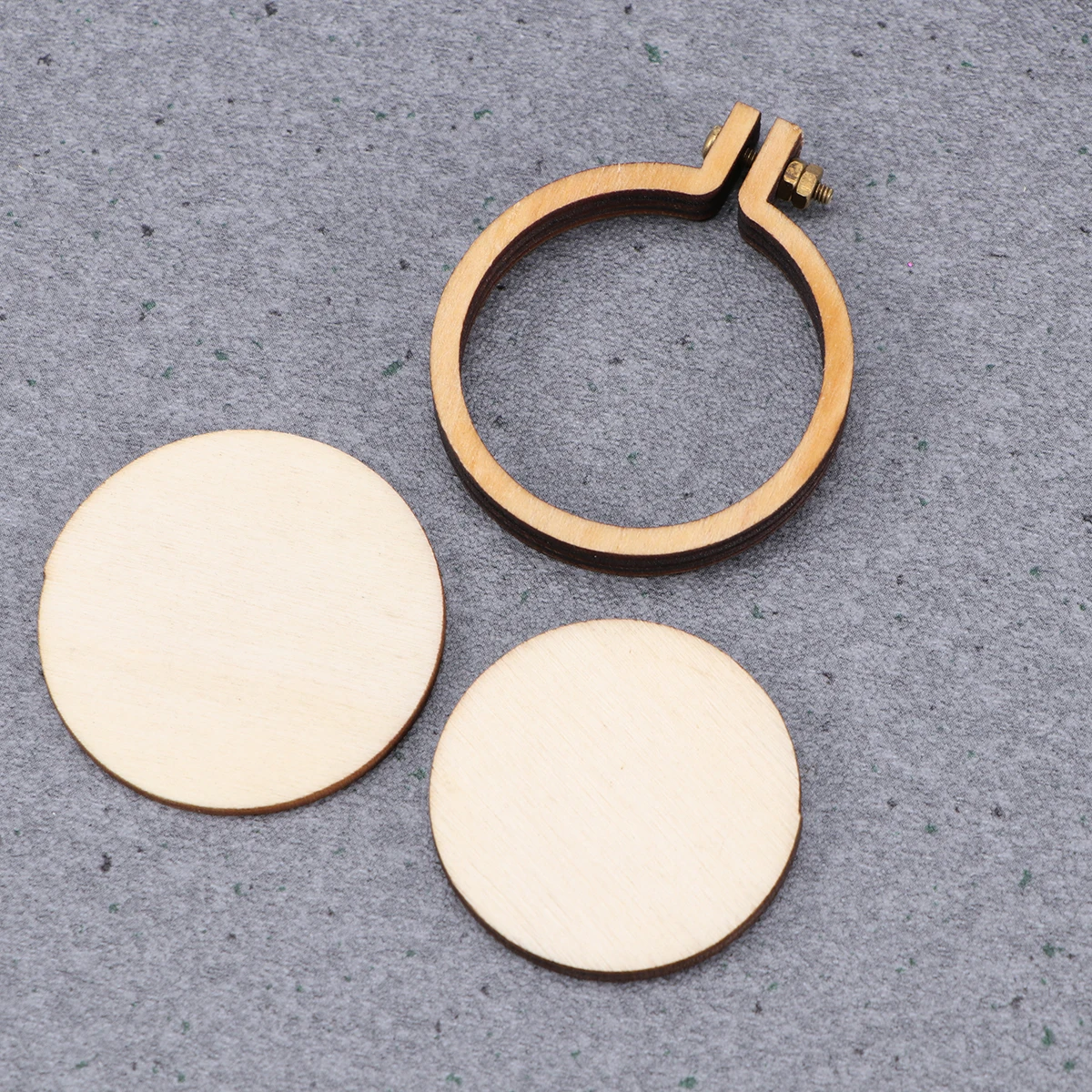 

5 Pcs Wooden Embroidery Hoops 2 5cm 3cm 4cm 5cm Round Frames Smooth Durable Cross Stitch Mini Fixing Frame Craft Decoration Hand