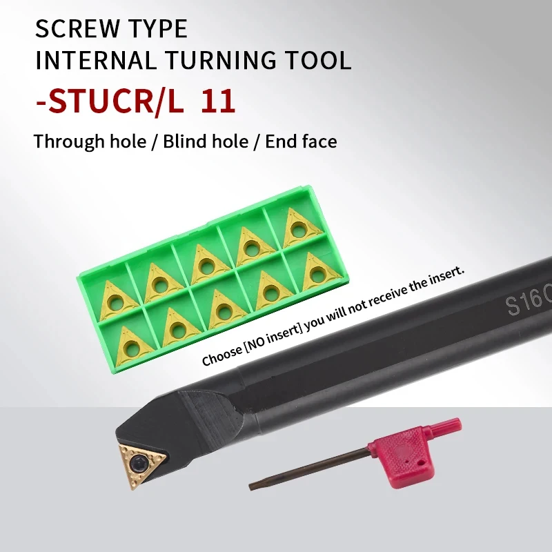 STUCR/L S10K-STUCR S12M-STUCR S20R-STUCR CNC Lathe Cutting Bar Hole Turning Machining TCMT11 Insert Internal Boring Tool Holders