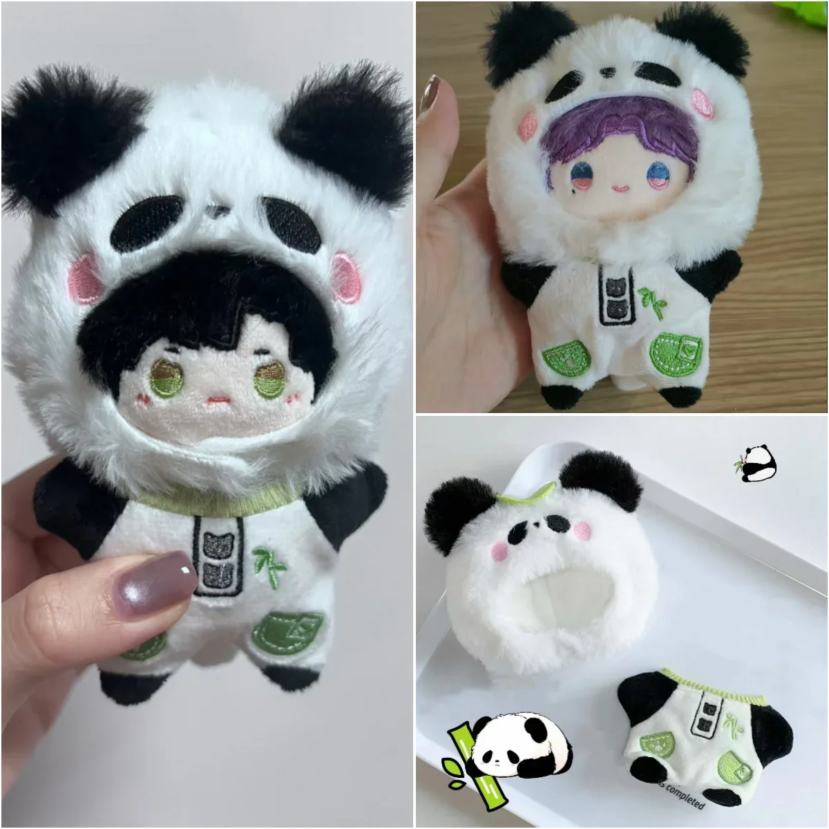 Love And Deepspace Xavier Zayne Rafayel ralayo Sylus Lovely Panda Plush Dolls Clothes 10cm Cotton Doll Hand-made Doll Overalls