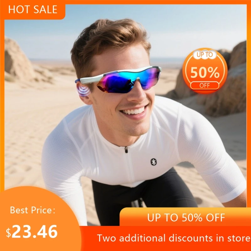 Echowear Smart Cross Border Hot Outdoor Sports Cycling Bluetooth Anti UV Listening And Calling Smart Glasses 2026 Dropshipping