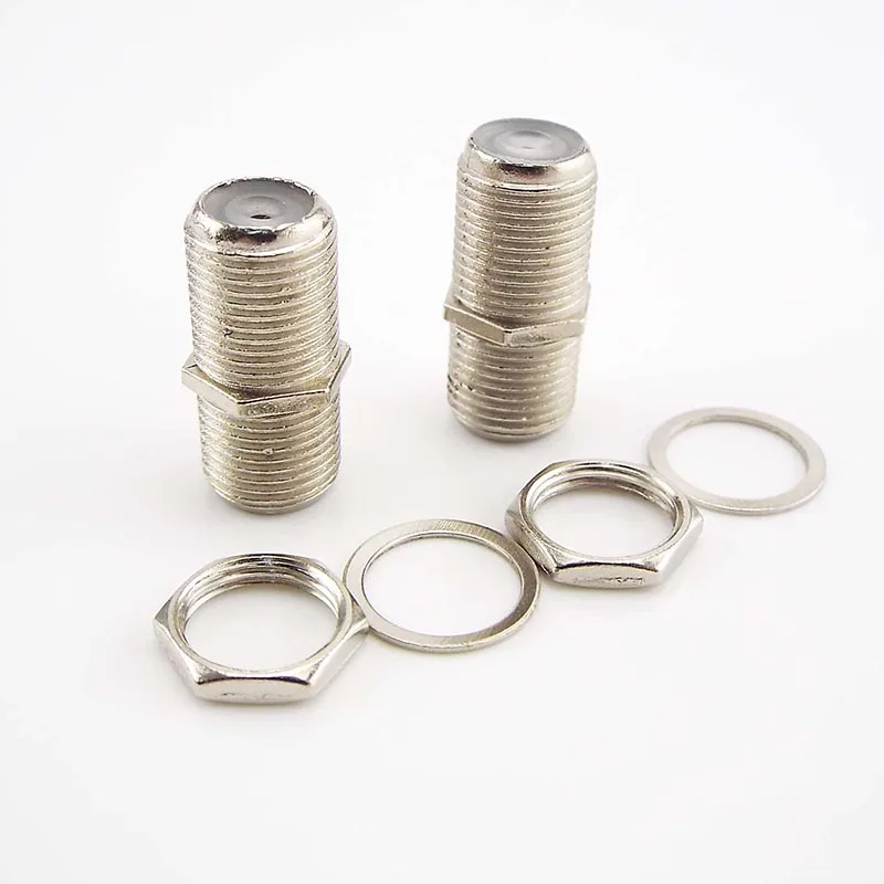 F-Type Adapter Coupler Connector Female F/F Jack RG6 Coax Coaxial Cable SMA RF Coax Connector Plug D5