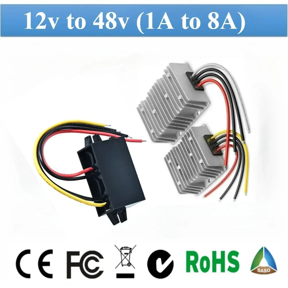 

12v to 48v 1A to 20A DC DC Step Up Power Converter Voltage Regulator Boost Module12v to 48v Output Power Supply Module for Car