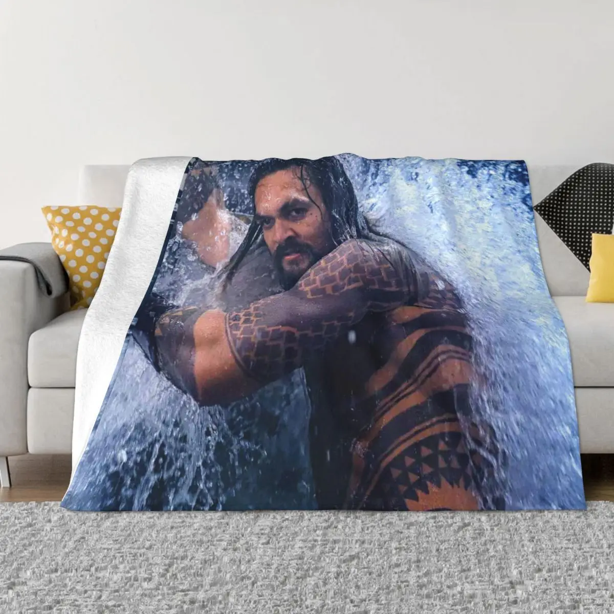 

Jason Momoa 001084 Plush Bed Blankets Travel blanket Couple Blankets Home And Decoration Throw Blanket