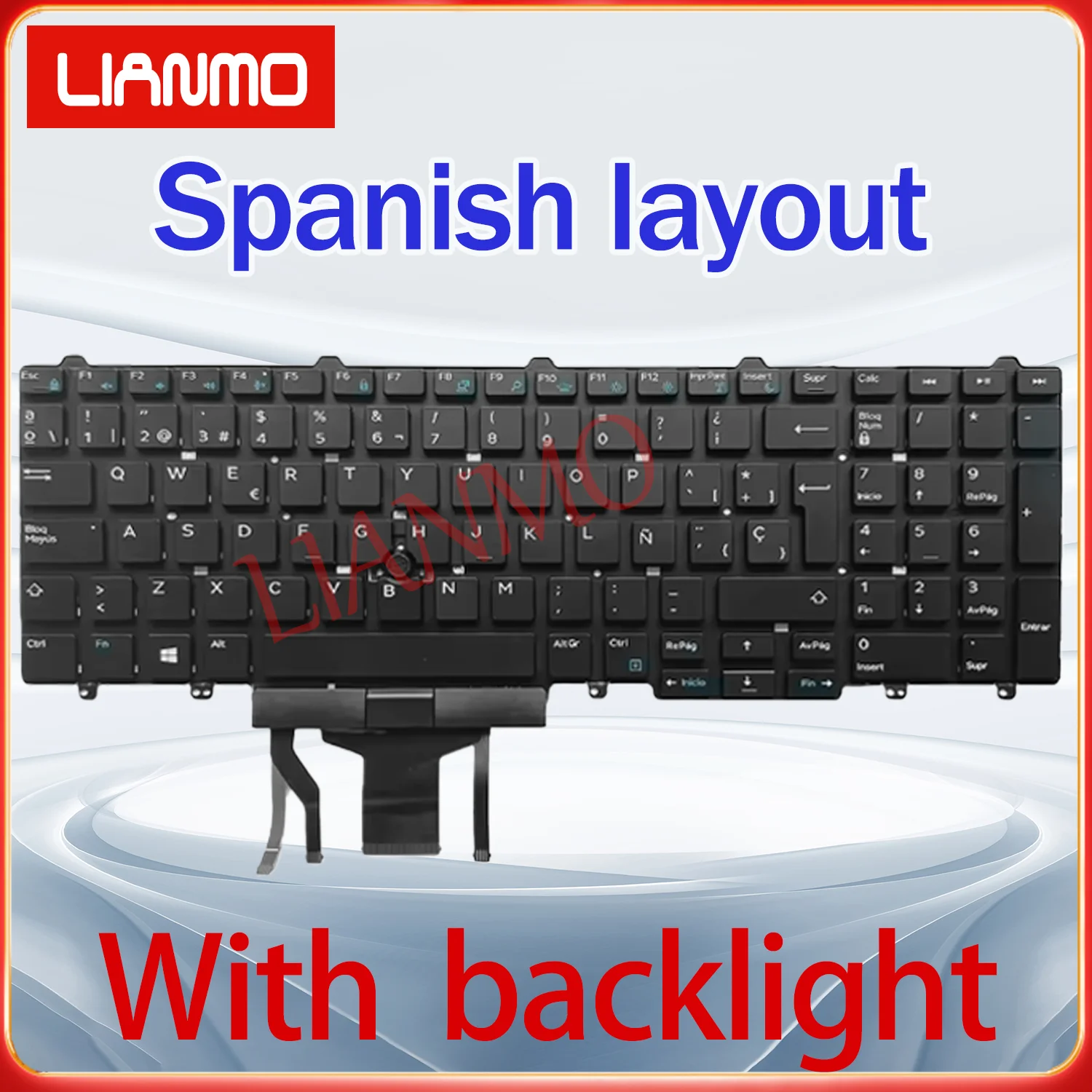 US/DE/SP/LA/UK/FR For Dell Latitude E5550 E5570 5580 5590 5591 P53F M3510 3520 7510 7710 7720 7510 7520 backlight keyboard
