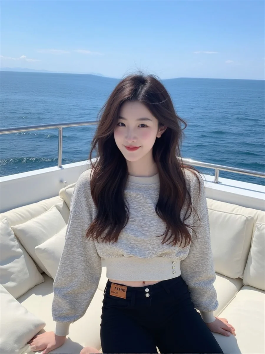 Crop Top Woman Y2K … - image