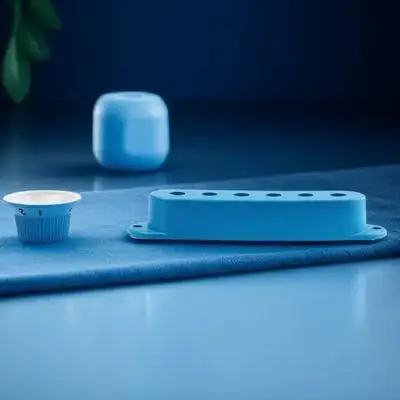 

Guitar Pickup Cover Set Dark Blue Plastic Replacement Parts for with Volume and Tone Control Knobs