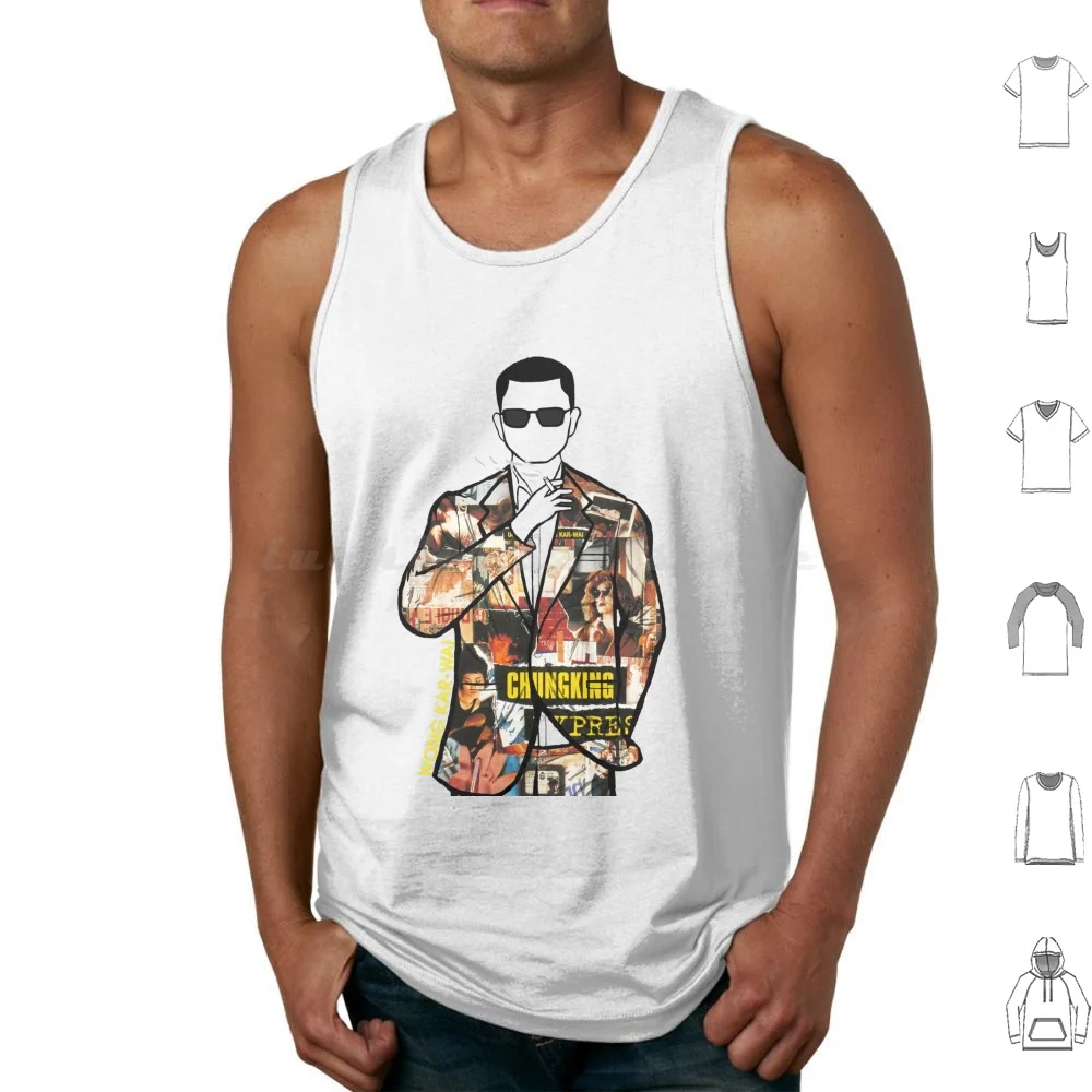 A Portrait Of Wong Kar-Wai Director Of Chungking Express ( 2 ) Tank Tops Print Cotton Wong Kar Wai Portrait Screenwriter