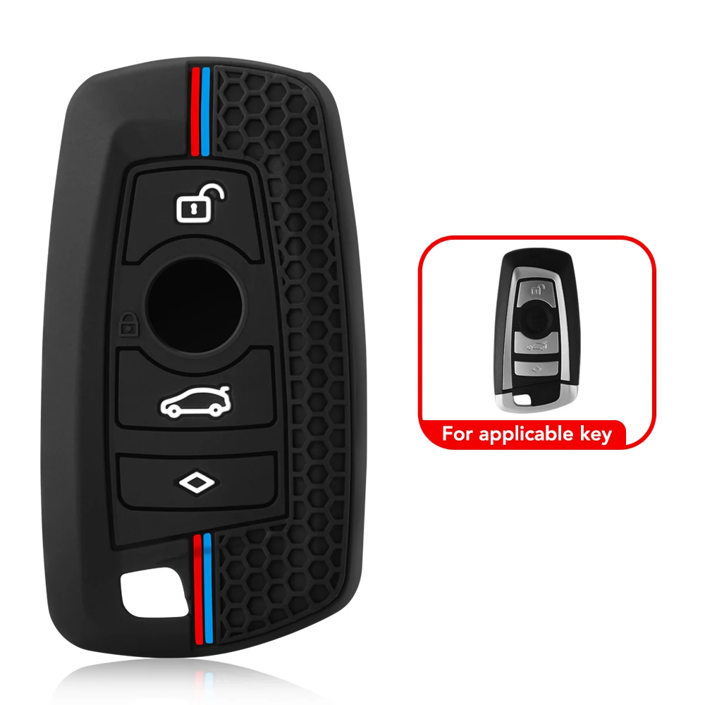 Silikon Auto Schlüssel Fall Abdeckung Shell Fob für BMW F30 F31 F32 F34 F20 F21 F07 F10 1 3 5 7 Serie X1 X3 G01 X4 G02 X5 F15 F16 M3 M4