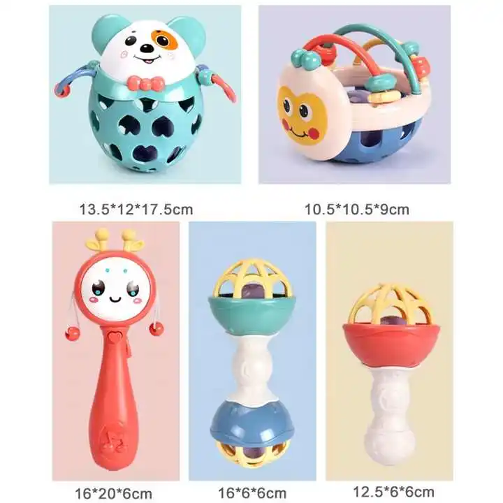 Sonajeros de juguete para bebés de 0 a 12 meses, juegos para bebés, mordedor, juguete sensorial para recién nacidos, juguetes de desarrollo educativo para bebés de 1 a 2 años