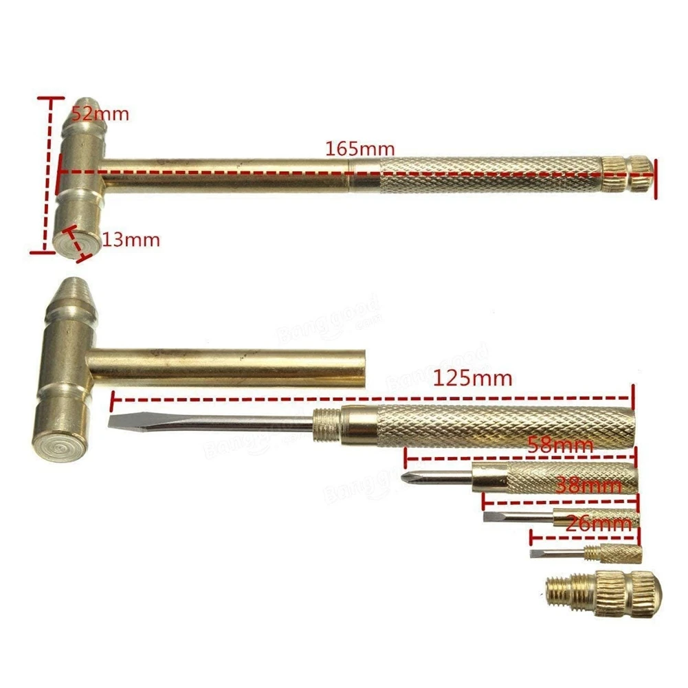 AS94-2X Mini Multi-Function Small Hammer, Small Hammer, Small Hammer, 5-In-1 Hammer With Small Screwdriver