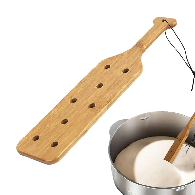 Sourdough Stirring Stick Wooden Stirring Stick For Sourdough Bread Mixing Flat Scraper Kitchen Tools For Sourdough Spreading And