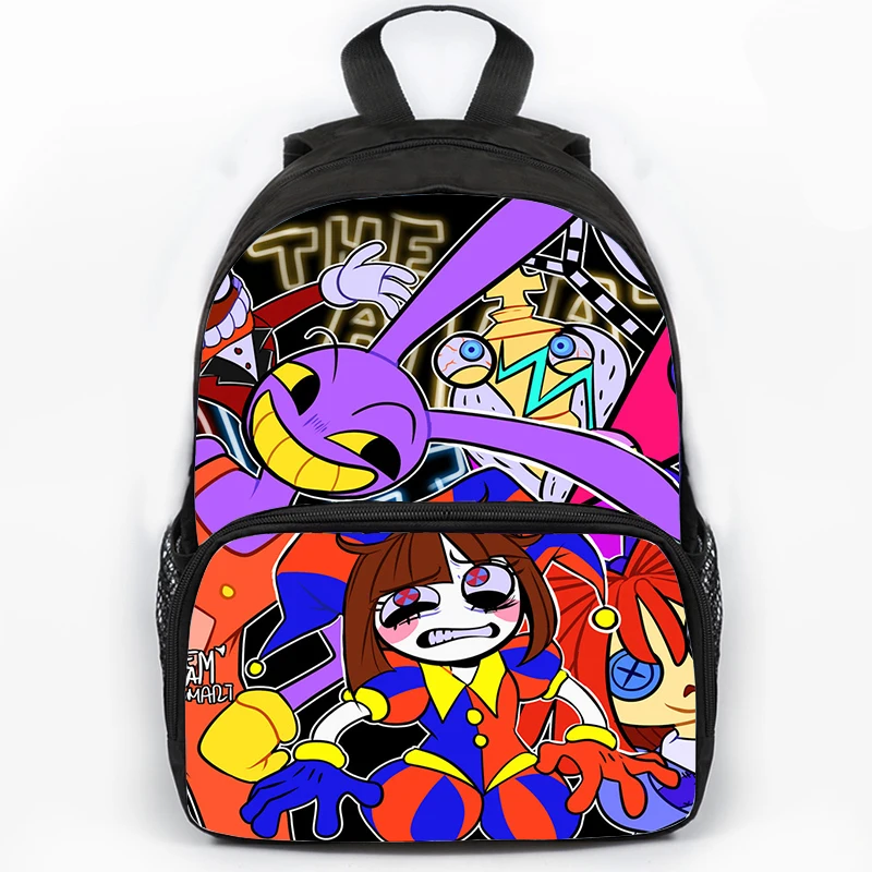 

New The Amazing Digital Circus Backpack Boys Girls Cartoon School Bags Children Anime Bookbag Kids Back to School Gifts Mochila