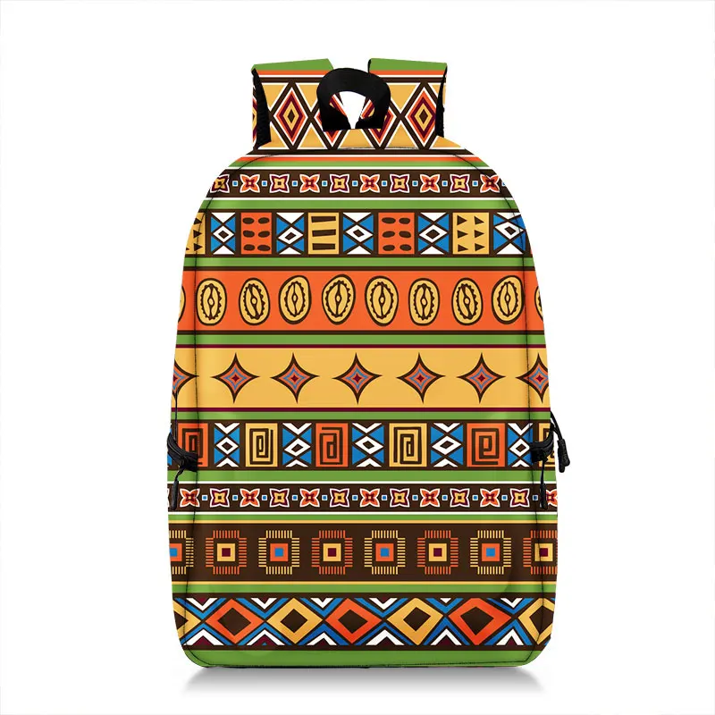 Afro Tribal Ethic Flower Backpack African Women Shoulder Travel Bags Africa Rucksack Teenager Laptop School Bags Girls Daypack