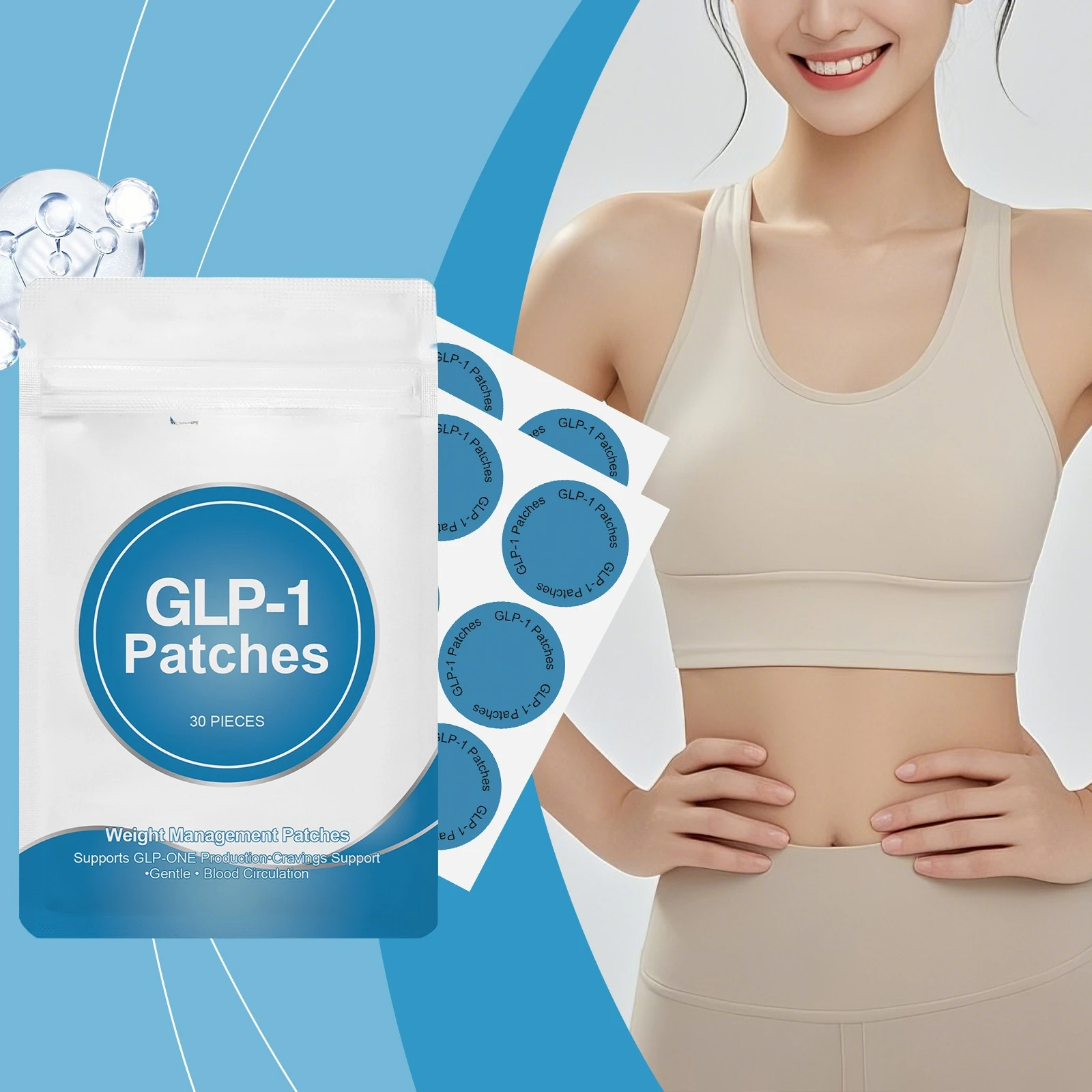 

2nd GLP-1 PATCHES Original | Made from pure plants for transdermal metabolic & energy support Inhibiting food dependence