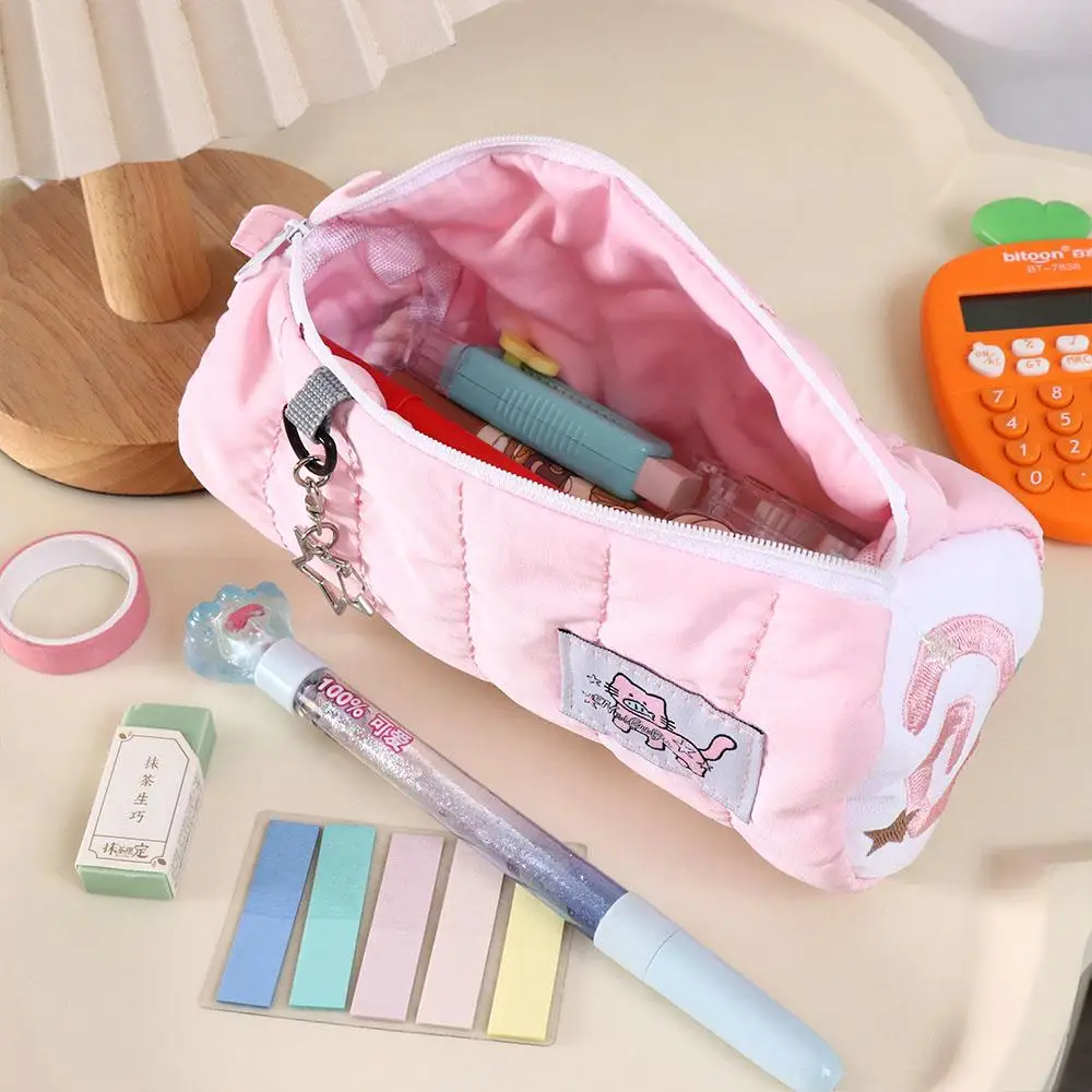 

Large Capacity Pen Holder Cake Roll Pencil Bag Funny Zipper Stationery Bag Storage Bag Cute Pen Case Desktop Organizer