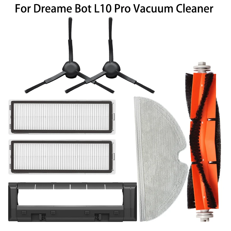 For Dreame Bot L10 Pro Dreame D9 Vacuum Cleaner Replaceble Accessories Main Side Brush Cover Mops Cloths Filters Spare Parts