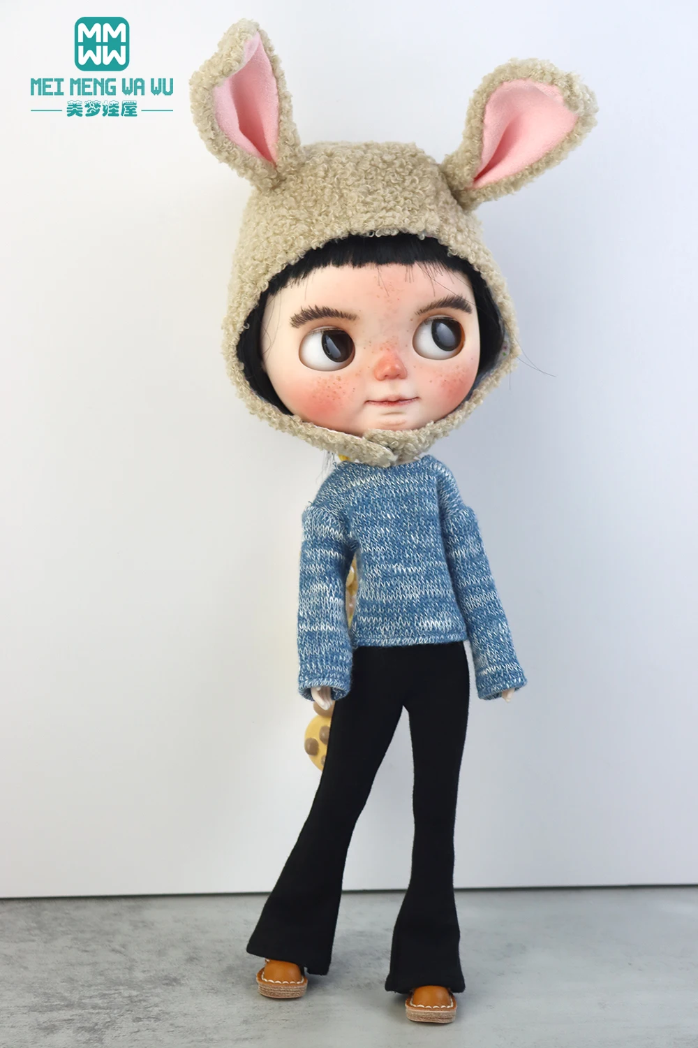 Blyth Doll Clothes Fashion Sweater Flared Pants for 28-30cm Azone OB22 OB24 Toys Gift