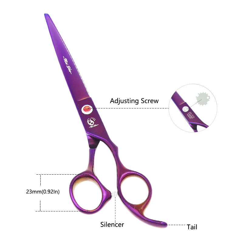 7 inch Meisha Pet Dog Grooming Scissors Set Sharp Edge Straight Thinning Curved Shears Animals Hair Cut Tools Forceps B0022A