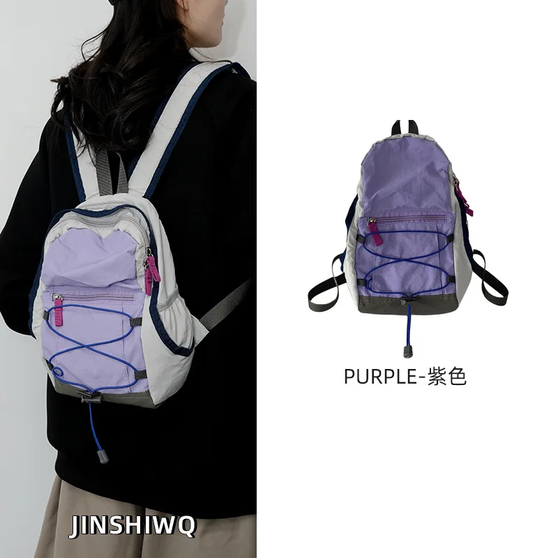 Mochila feminina leve ao ar livre tamanho pequeno caminhadas daypack para viagens ciclismo esportes primavera casual estilo japonês