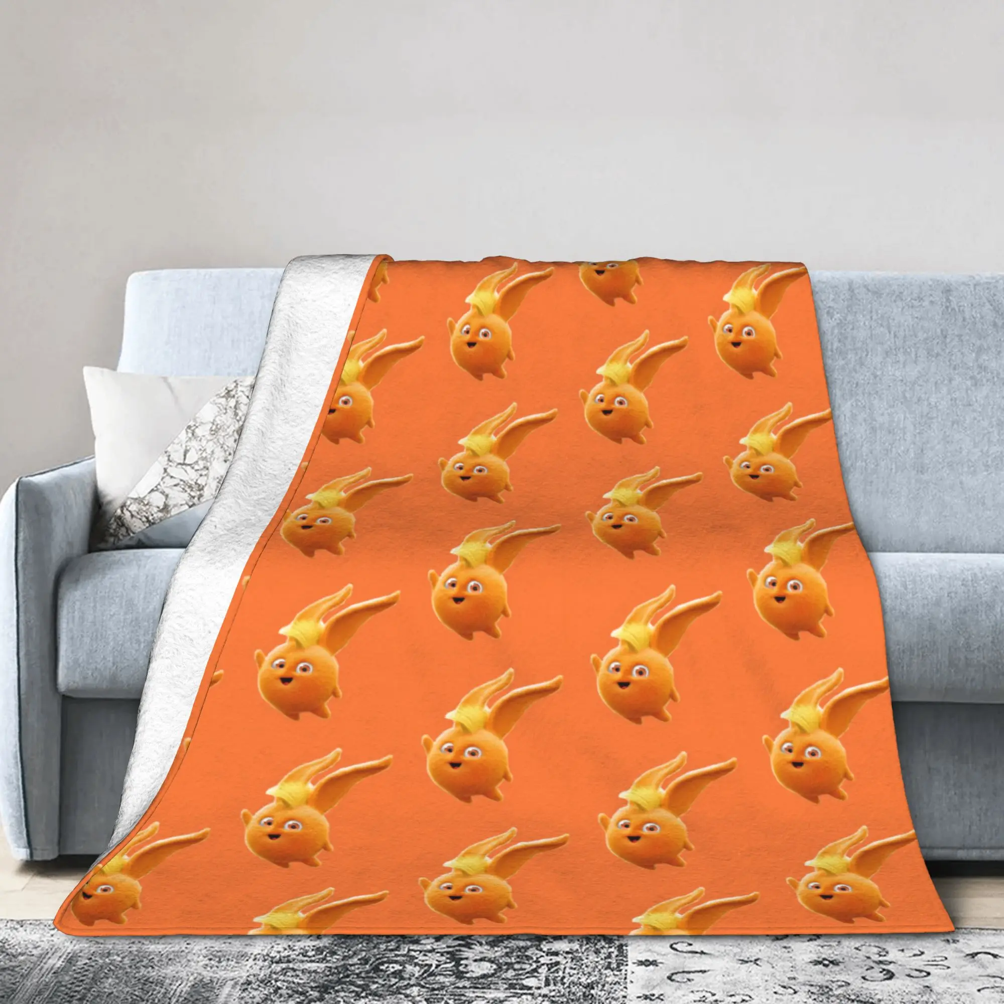 Sunny Bunnies Cartoon Plush Blanket Turbo Fashion Throw Blankets for Bed Sofa Couch 150*125cm Bedspread