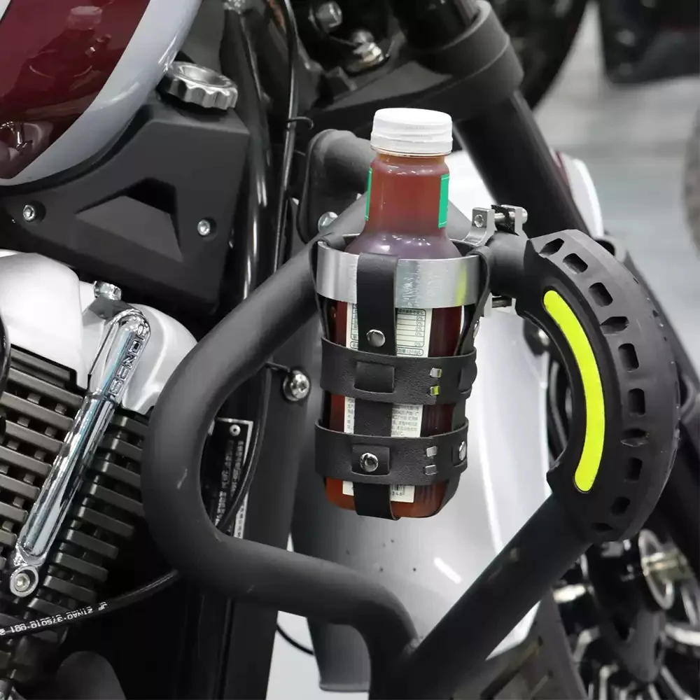For QJMOTOR SRV 350 Retro Water Bottle Holder, SRV 400, SRV 250V 300AMT 600 Water Bottle Holder with Bar, Coffee Cup Holder