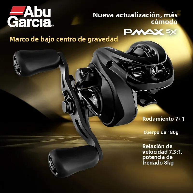 Carrete de Pesca ABU GARCIA 2026, Nuevo Modelo Waterdrop PMAXSX, Lanzamiento Largo, con Alarma de Freno, Cuerpo de Fibra de C...