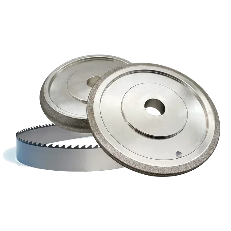 diamond cbn grinding sharpening wheels discs for wood cutting sawmill bandsaw band saw blade automatic sharpener machine