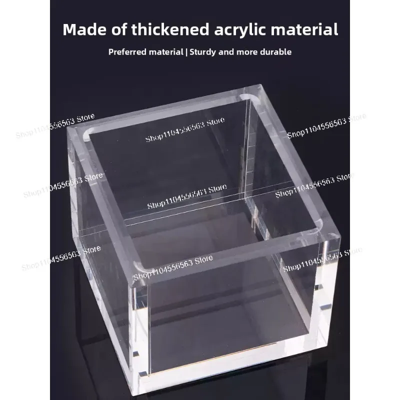 Transparent Acrylic Vacuum Defoaming Tank, Vacuum Chamber for AB Glue/Epoxy Resin/Silica Gel (Crystal Glue Maker)