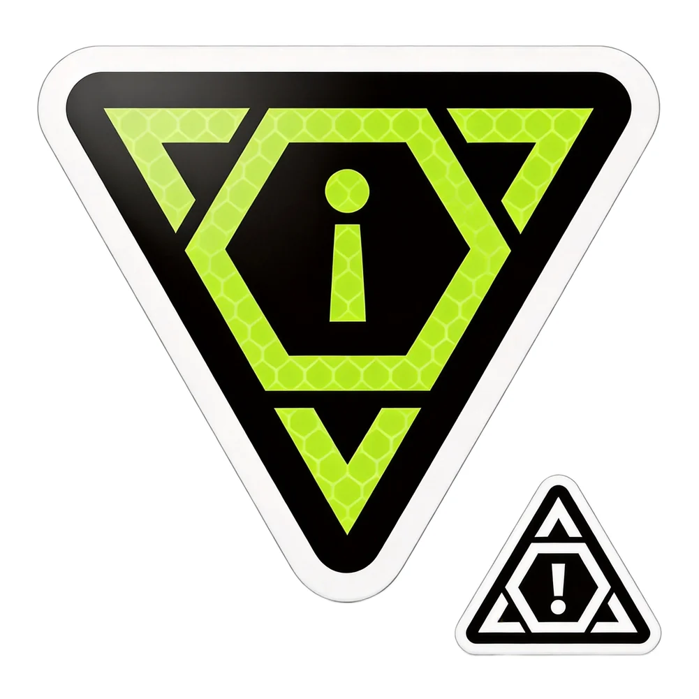 Anti-collision Stickers Red Night Visibility Mark Tear-resistant Core Lightweight PVC Material Low-light Conditions