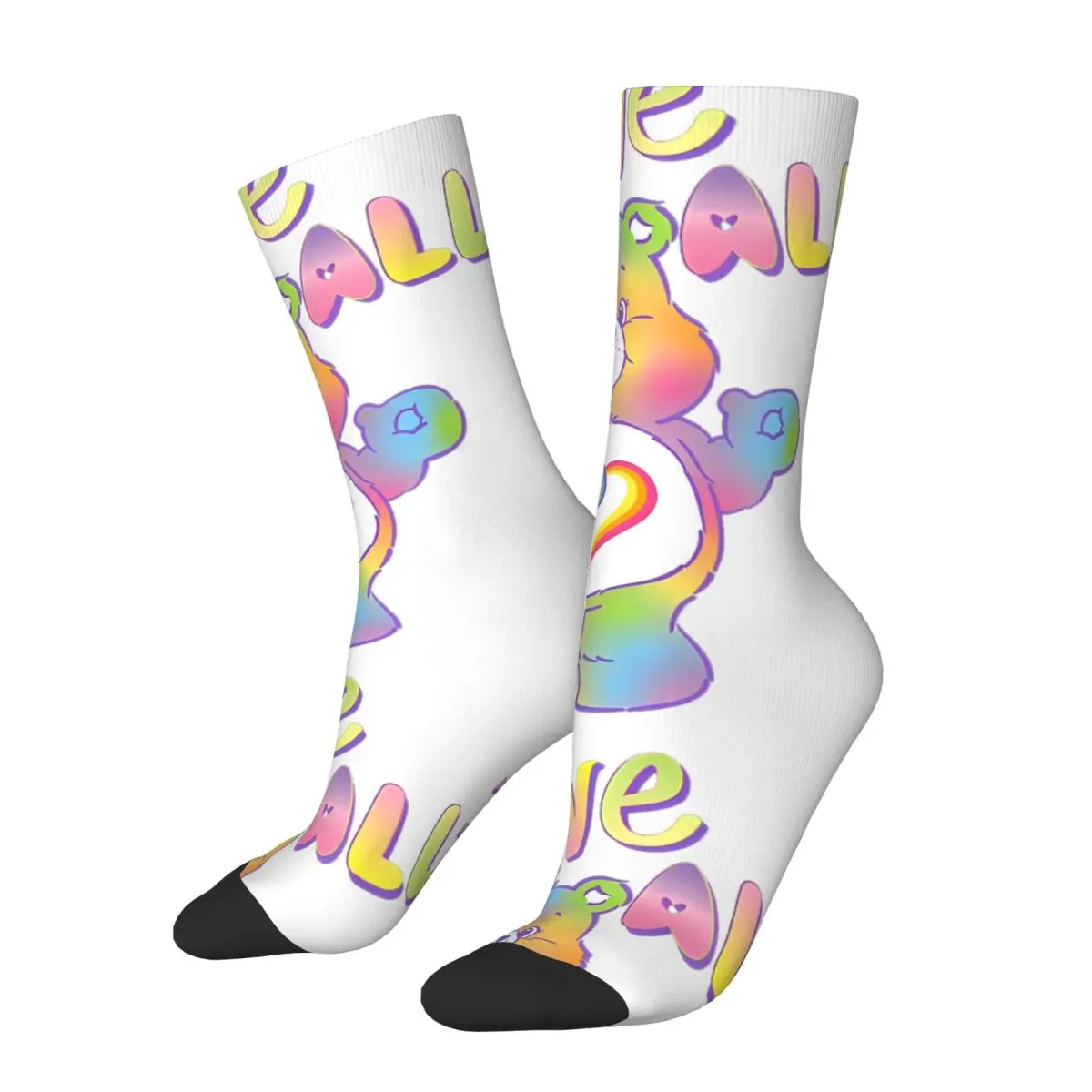 

Male Men Socks Novelty Care Bears Love All With Togetherness Bear Sock Polyester Skateboard Women Socks Spring Autumn Winter