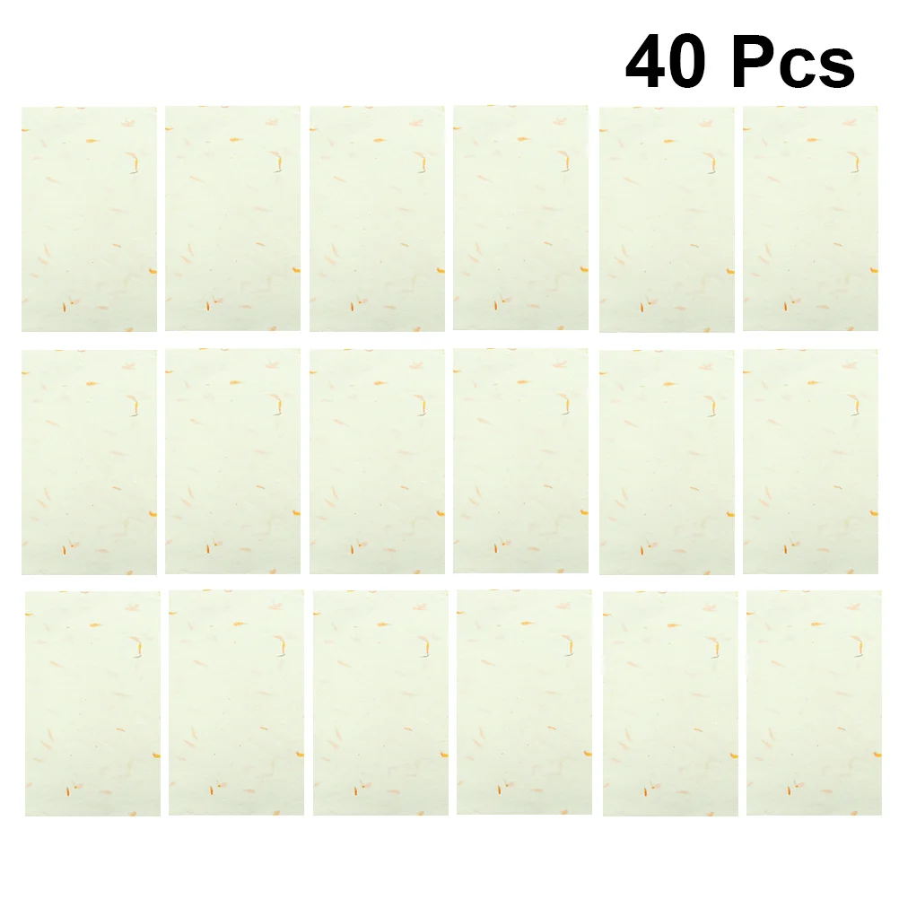 40pcs Xuan For Chinese Chinese Calligraphy Paper Calligraphy Writing Rice Paper Painting Practice Sheet Sumi Drawing Art Supply