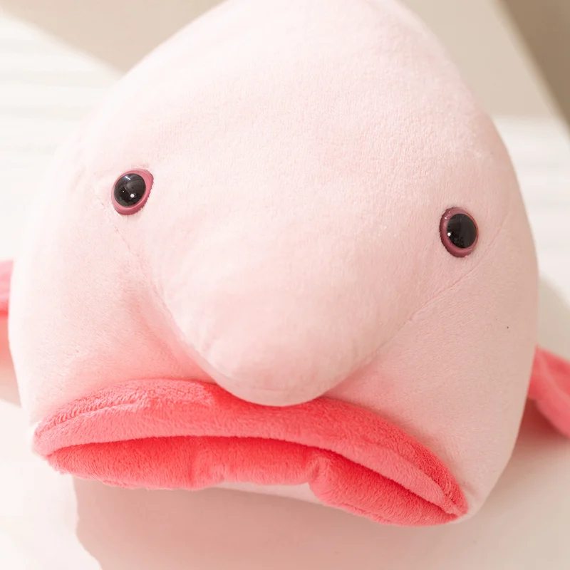 Cartoon Big Mouth Blobfish Plush Toys Soft Comfy Pink Deep Sea Clownfish Doll Ugly Pillow Home Decor Cute Toys